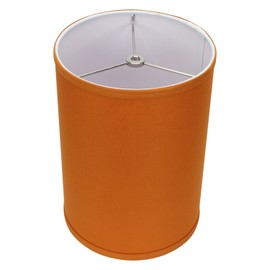 FenchelShades.com 8" Top Diameter x 8" Bottom Diameter 11" Height Cylinder Drum Lampshade USA Made (Linen Cedar)