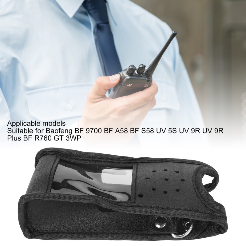 Walkie Talkie Protective Cover Artificial Leather Case for BaoFeng BF