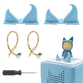 Toniebox Replacement Ears and Replacement Cable with Screwdriver, Cable Replacement, Replacement Parts for Tonies Volume Button, Pack of 2 (Blue)