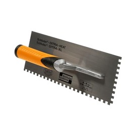 Schluter Ditra Heat/XL Square-Notch Trowel - Ideal for Installing Ditra-Heat and Ditra-XL - 1/4" X 1/4", 1-Pack - TRL-DHXL