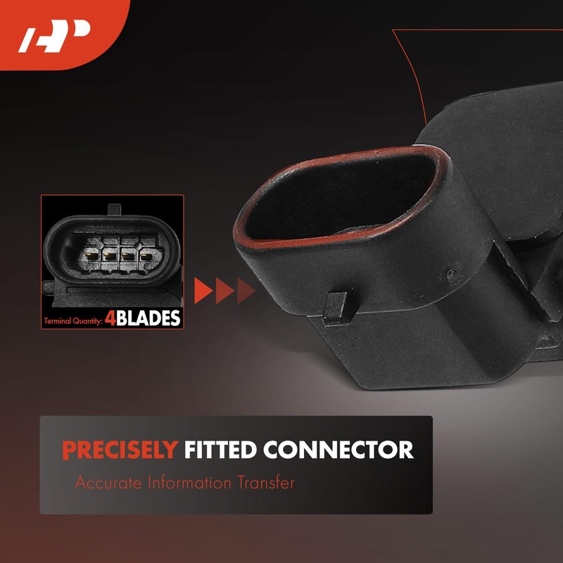 A-Premium Turbocharger Boost Pressure MAP Sensor [4 Blades] Compatible with