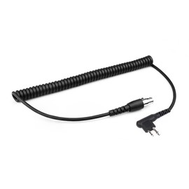 BANDARICOMM 2-Pin to 5-Pin Coil Cord Cable for Motorola Two Way Handheld Walkie Talkie and Radio Headsets