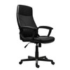 Techni Mobili PU Leather Office Chair with Padded Armrests, Height