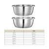 Mixing Bowls with Colander 304 Stainless Steel Kitchen Strainer for