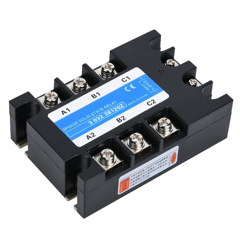 Three Phase Solid State Relay 3-32VDC Input DC AC Electrical