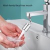 Rotatable Faucet Extender Aerator, 720° Faucet Aerator,Durable Splash Proof Faucet