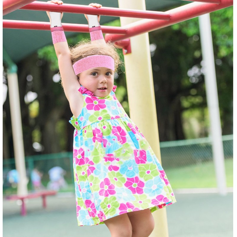 AYNKH Gymnastics Grips with Wristbands Sweatband, 5PCS Palm Protection and