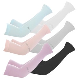 Regerly Long Arm Sleeves, 6 Pairs Arm Sleeve Cover Cooling Unisex Cooling UV Protection Arm Cooling Covers Breathable Arm Cover All Outdoor Sports Protection for Running Cycling Hiking Climbing, 6