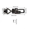 TIANLIN 2 Pcs Adjustable Toggle Clamps, Steel Hasp Catch Clip,
