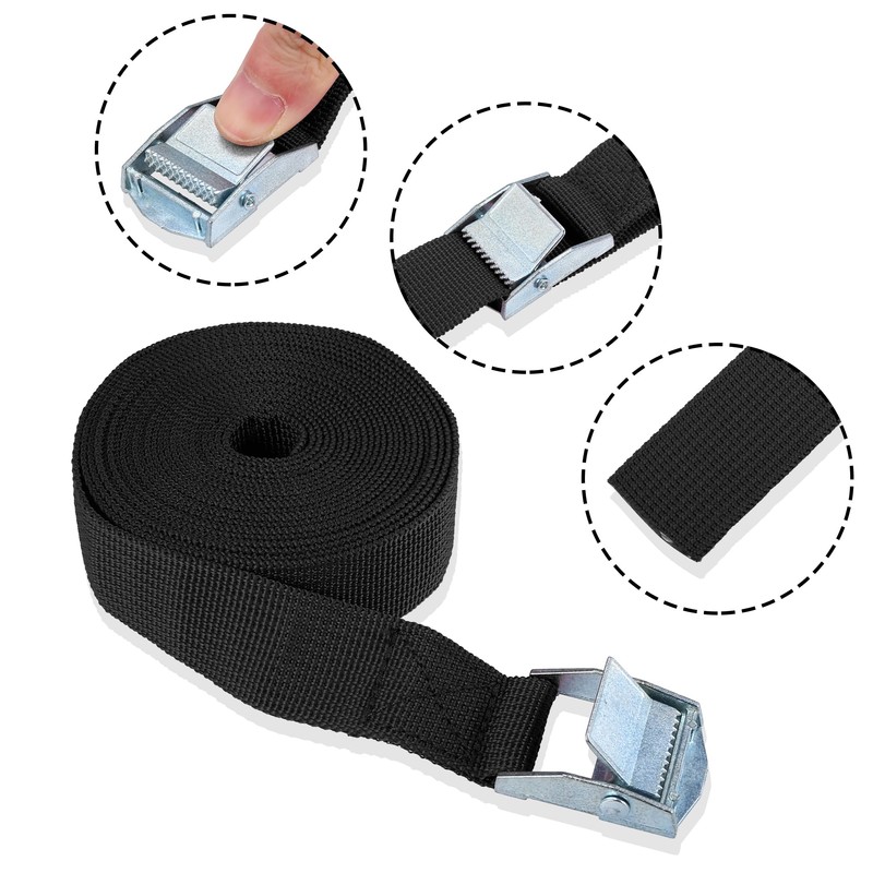 X AUTOHAUX 6pcs 1" x 12' Car Cargo Tie Down