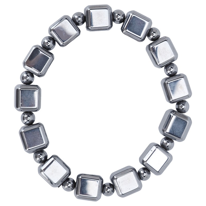0.4in Terahertz Bracelet Rectangle Beads Good Thermal Conductivity Natural Terahertz