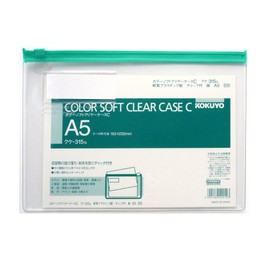 Kokuyo soft type with a clear case color chuck A5 Green kuke – G