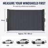 C41083 70cm Retractable Car Windshield Sun Shade – Foldable Reflective