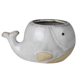 AREOhome HomArt Whale Cachepot, 5.50-inch Length, Ceraminc