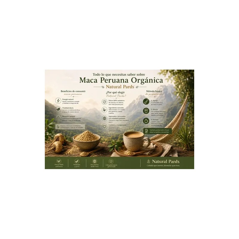 Maca Peruana En Polvo Amarilla- 250g Premium - Complejo B