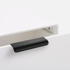 Kisstta Concealed Drawer Handle, Hidden Cabinet Handles, Concealed Black Handle