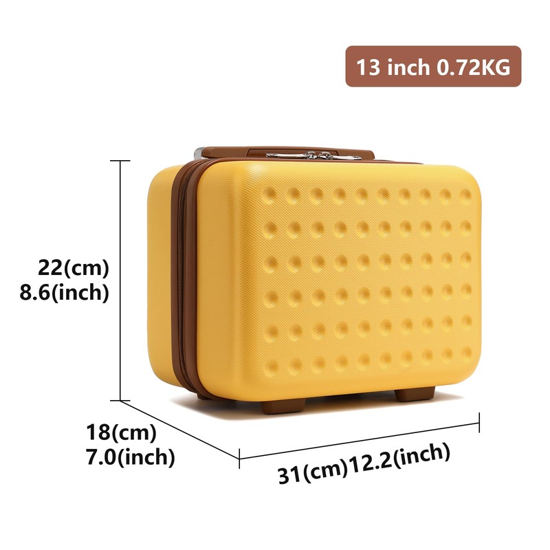 Kono Lightweight Travel Makeup Carrying Case Cosmetic Case Mini 13"