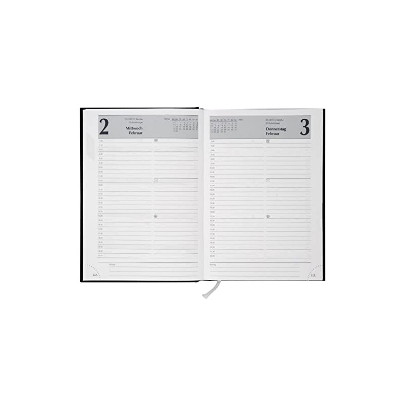 Stylex Buchkalender blau 2025 DIN A 5