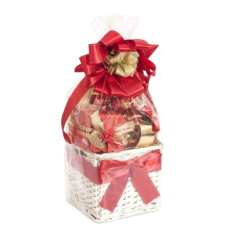 Morepack Shrink Wrap Bags for Gift Baskets,14x18 Inches PVC Heat