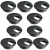 TTSAM Desk Grommet Desk Hole Covers 2 Inch Black Plastic