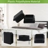 Surnews 1.5" Square Black Plastic Plugs, 12 Pack, 1.5" x