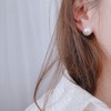 Silver 925 Classic Pearl Earrings 6mm 8mm 10mm 12mm Hanbok