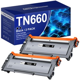TN660 toner Cartridge Brother Printer - Replacement for Brother TN660 TN-660 Page Yield Up to 5,200 Work for Brother HL-L2380DW HL-L2320D HL-L2340DW DCP-L2540DW MFC-L2700DW MFC-L2720DW (Black, 2 Pack)