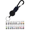 SasuGadget Reel Keychain, Key Reel, Key Carabiner, Extendable Wire Reel