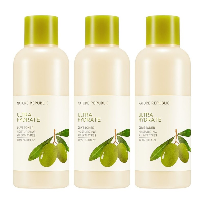 Nature Republic [1+1+1] Really moist olive toner single option PK0476