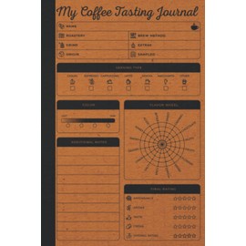 My Coffee Tasting Journal: Coffee Log Book With Coffee Tasting Wheel & Color Meter To Track & Rate Coffee Varieties And Roasts - Coffee Drinkers Notebook - Coffee Lovers Gifts