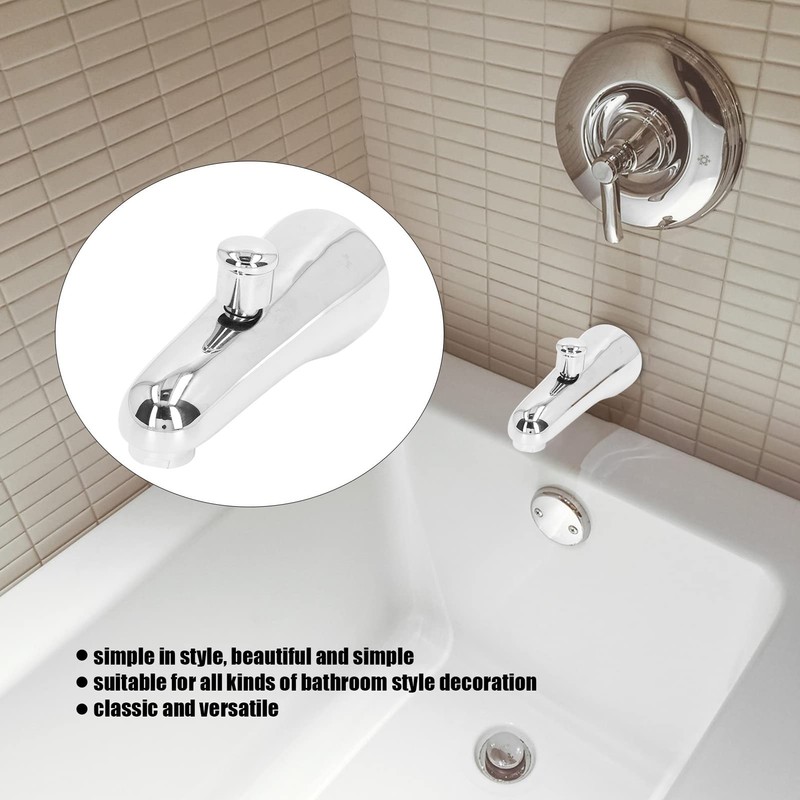 01 02 015 Bath Spout with Diverter Concealed Decoration G1/2