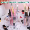 AFOROEOA 10 Pack Clear Acrylic Pen Holder Makeup Brush Holder