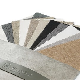 Graywind Fabric Sample for Blackout Roller Blind (Vinly & Textured Series)