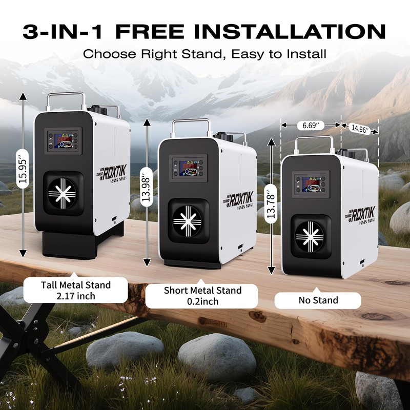 RDXTIK 8KW Diesel Heater, 5L 12V/24V All in One Diesel