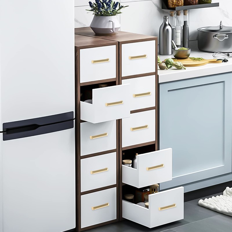 Haidms 25 Pack 5in Kitchen Cabinet Handles - Gold Champaign