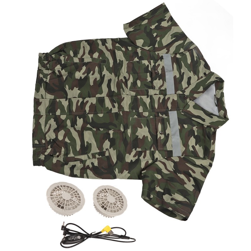Cooling Fan Jacket with 2 Fan 3 Levels Adjustable Fast