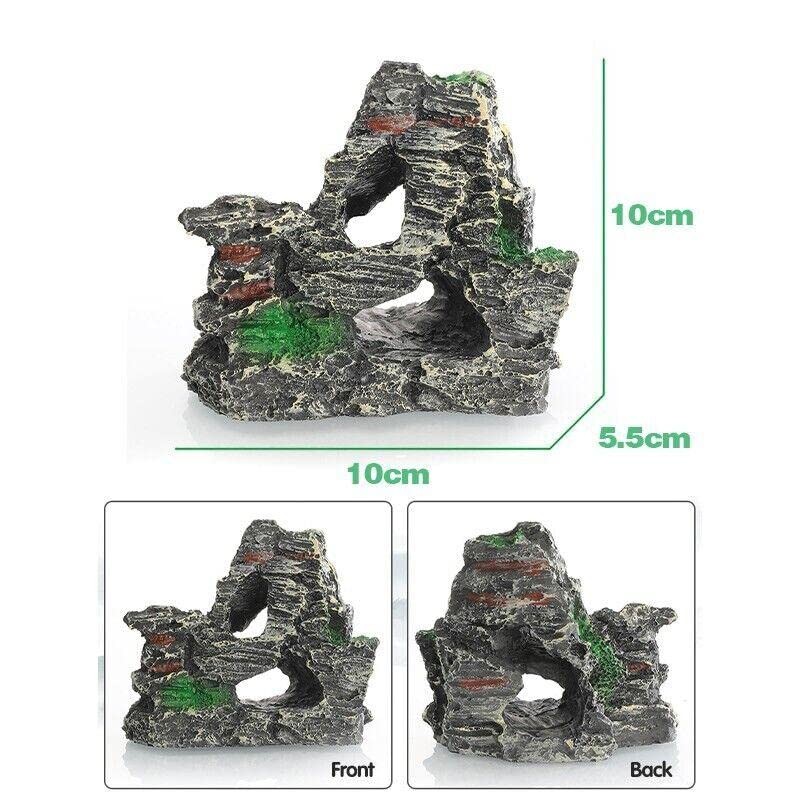 AIMALL Aquarium Rockery Landscaping Cave Mountain View Decoration Ornament Fish