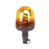 Rotating Flashing Amber Beacon 12V Flexible DIN Pole Mount Tractor