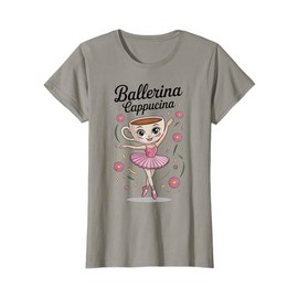 Kids Meme Italian Brainrot Cappuccino Ballerina Cappuccina T-Shirt