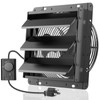 HG Power 10 Inch Shutter Exhaust Fan with Speed Controller,