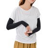 JANJAM Women's Large Size Arm Cover, Long Hole, Thumb Hole,