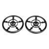 Unbranded Vivid Black 5-1/2" Speaker Grill Covers For Harley Touring