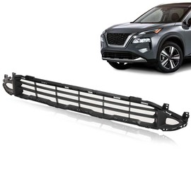PIT66 Front Lower Bumper Grill Grille Compatible with 2021 2022 Nissan Rogue 62254-6RR0A
