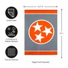 Tennessee Tri Star Grey Garden Applique Flag - 13 x