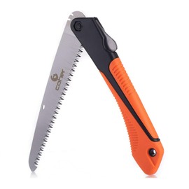 coher Folding Hand Saw for Tree Pruning, Camping, Gardening, Hunting. Cutting Wood, PVC, Bone with Ergonomic Handle Design