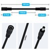 YINGAYOU DC Power Extension Cable 5.5mmx2.1mm 18AWG DC Cable Male