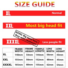 MAXJULI Polarized Sunglasses for Big Heads Men Women (fit xxl size), 2 Pack Black/Gray Lens+Black/Silver Lens 59 mm