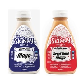 Skinny Zero Sugar Sweet Chilli Mayo and Skinny Mayo Twin Pack - Low Fat Salad Dressing with Skinny Food Syrup, Zero Calorie Table Condiments.