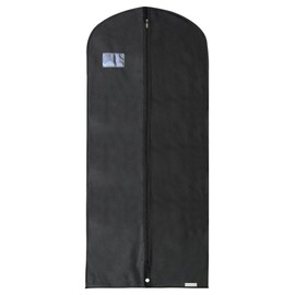 Hangerworld Single Black Breathable Dress Suit Garment Clothes Cover Bag - Full Zip - 54 Inches