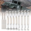 8Pcs Upgrade Metal Pull Rod Steering Pull Rod for WPL/MN/Feiyu